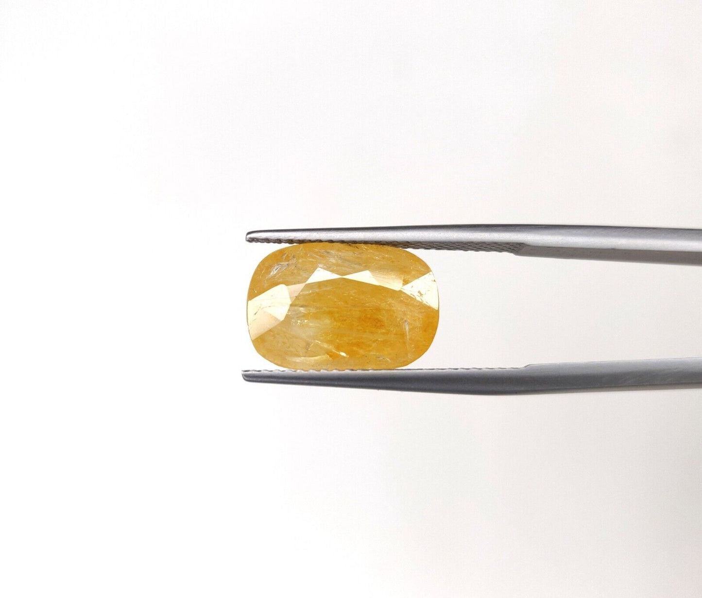 Natural Untreated Yellow Sapphire 6.72cts Cushion Shape Precious Loose Gemstone