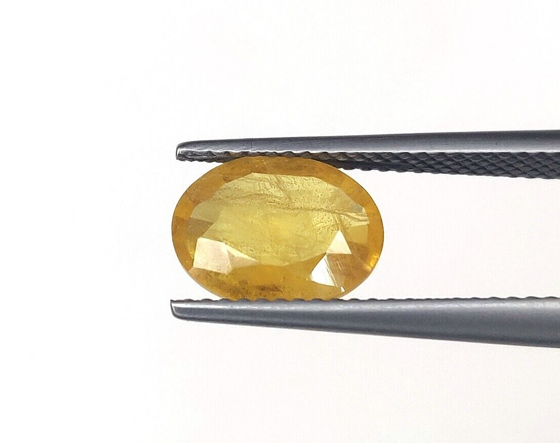 Yellow Sapphire Natural Top Quality 10x8mm Oval Shape Precious Loose Gemstone