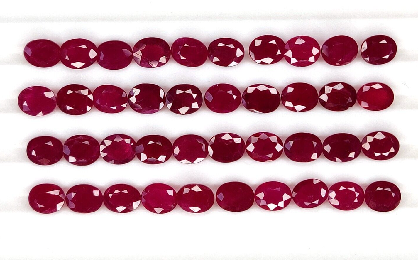 1 Pc Natural Red Ruby Oval Shape 5x4mm Loose Certified Precious Gemstone
