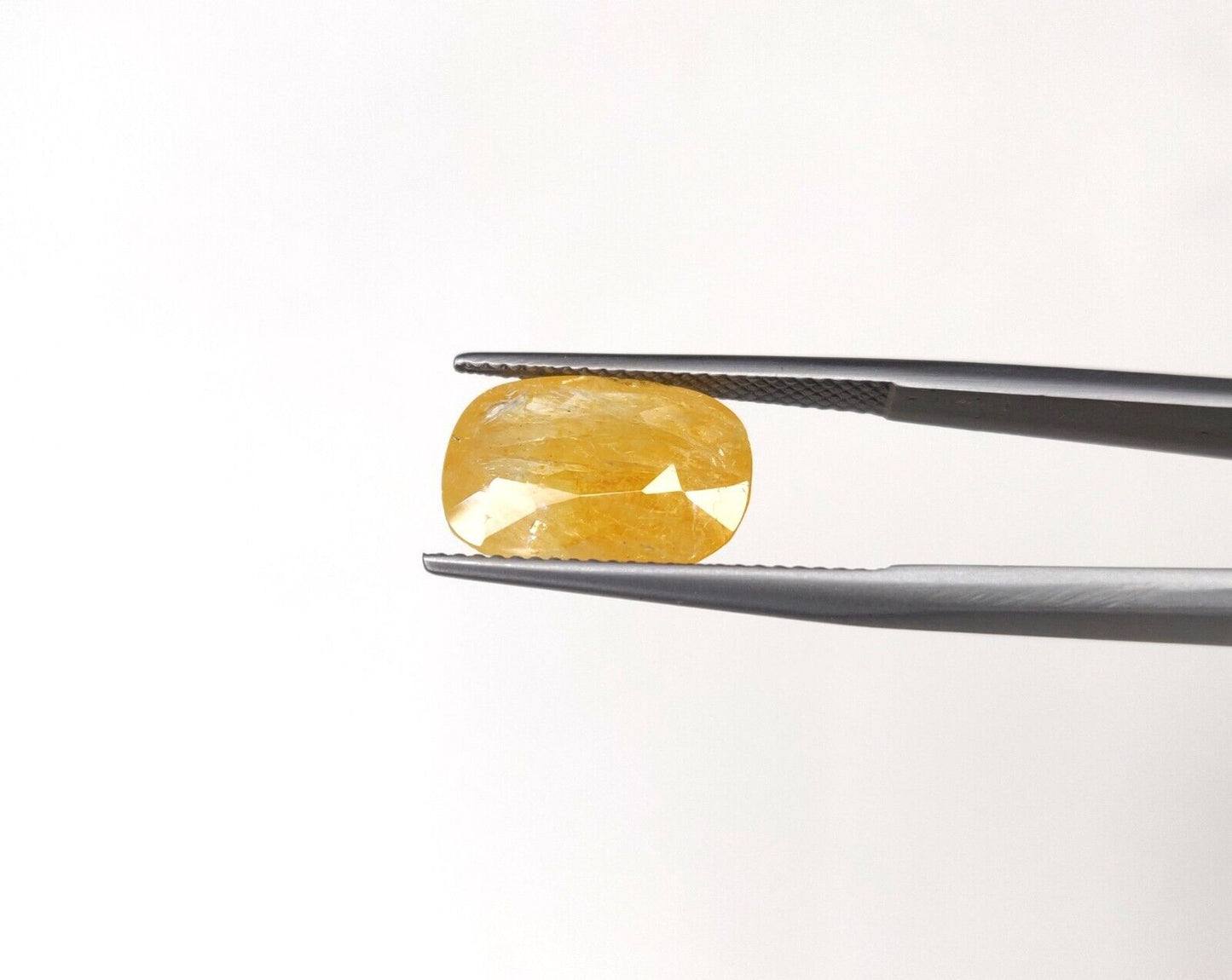Natural Untreated Yellow Sapphire 6.72cts Cushion Shape Precious Loose Gemstone