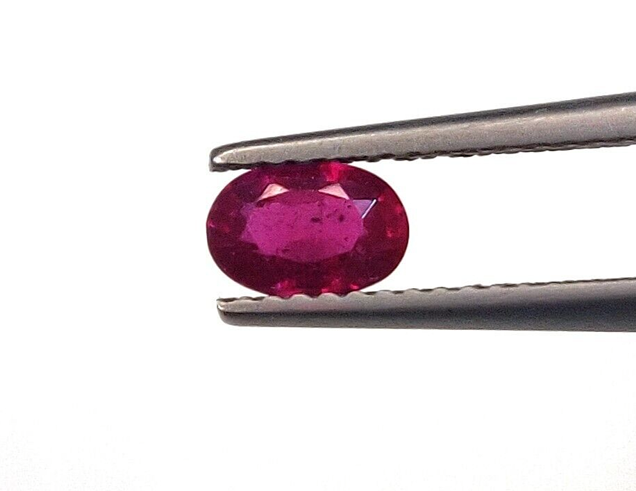 10 Pcs Natural Ruby 6x4mm Oval Shape Precious Loose Gemstones For Jewelry Making