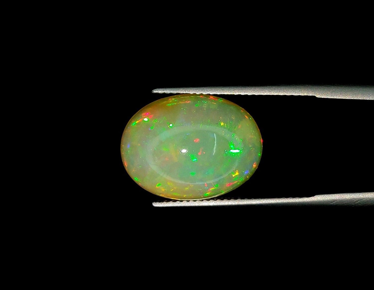 Natural Ethiopian Multi Fire Opal Oval Shape Loose Gemstone For Jewelry Making