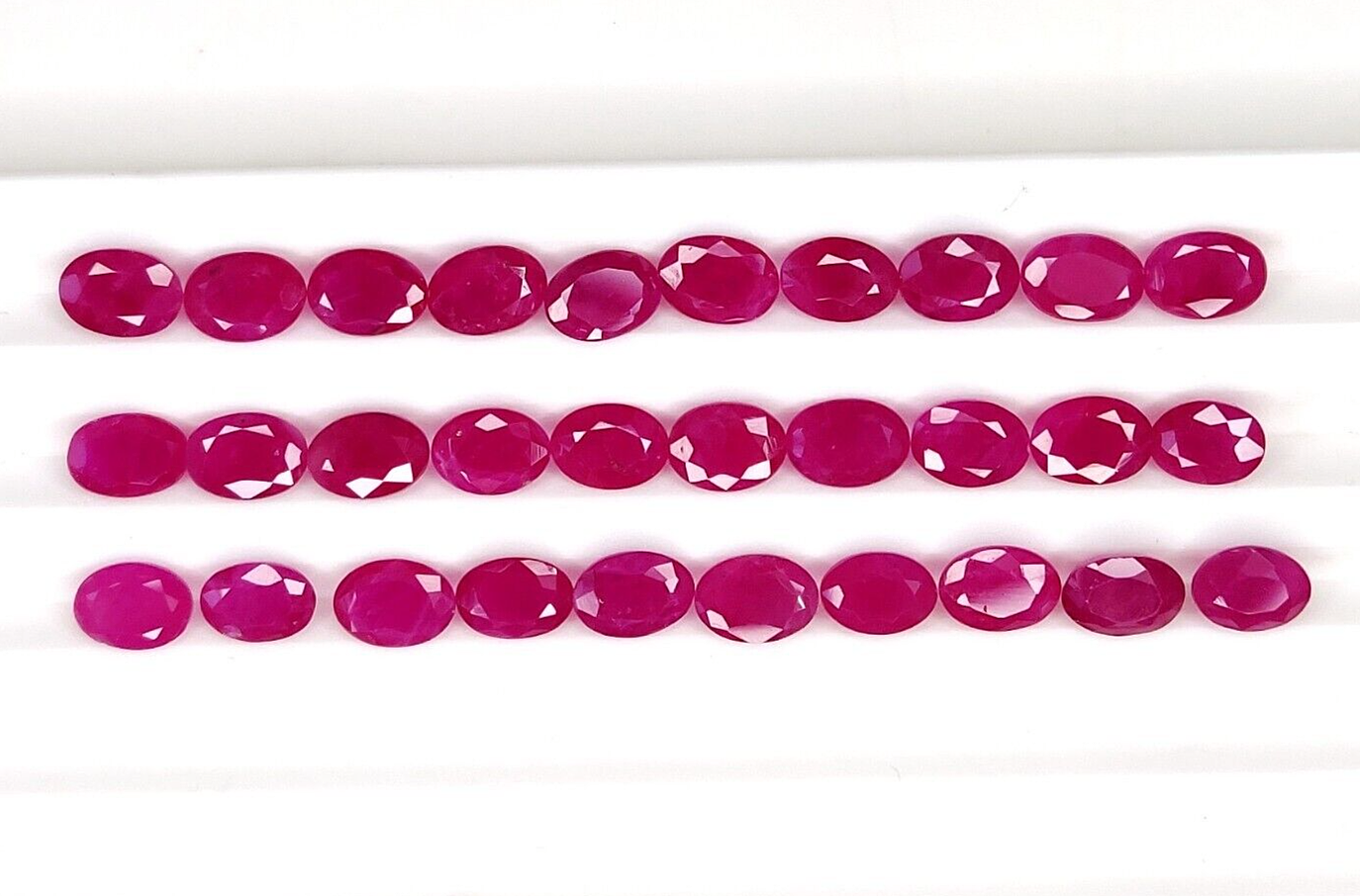 7x5mm Natural Ruby Oval Shape Precious Loose Gemstone | Certified Loose Gemstone