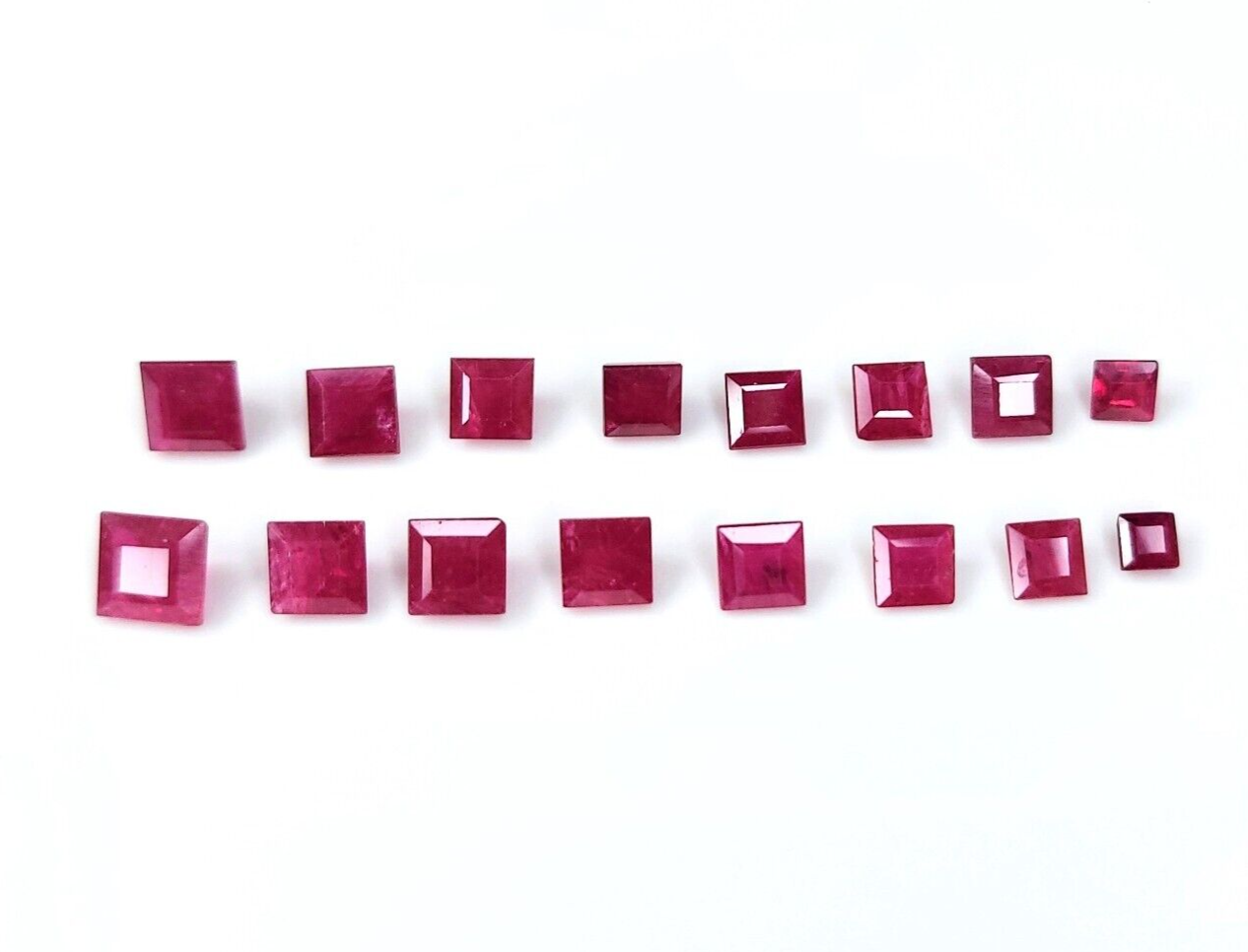 6mm Natural Ruby Square Shape Precious Loose Gemstone | Certified Loose Gemstone
