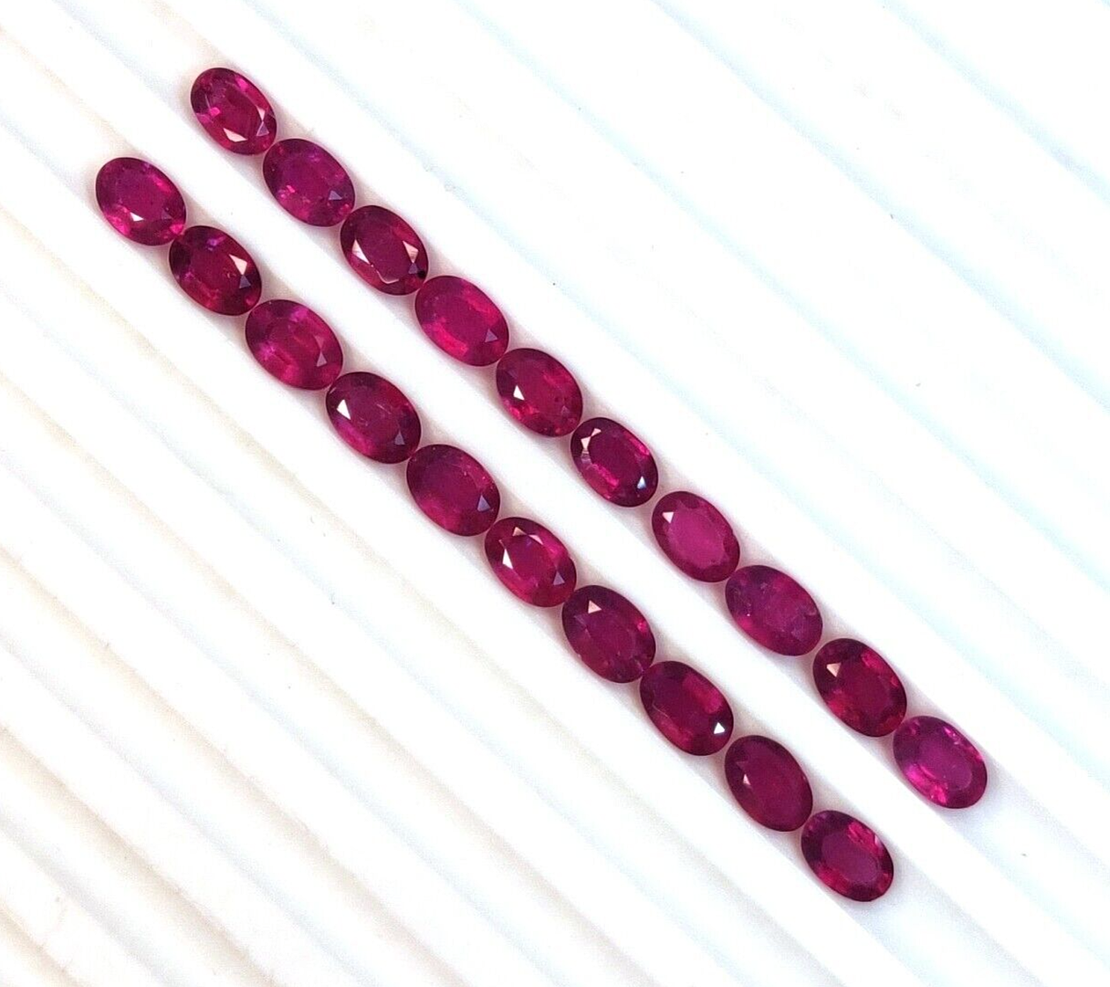 10 Pcs Natural Ruby 6x4mm Oval Shape Precious Loose Gemstones For Jewelry Making