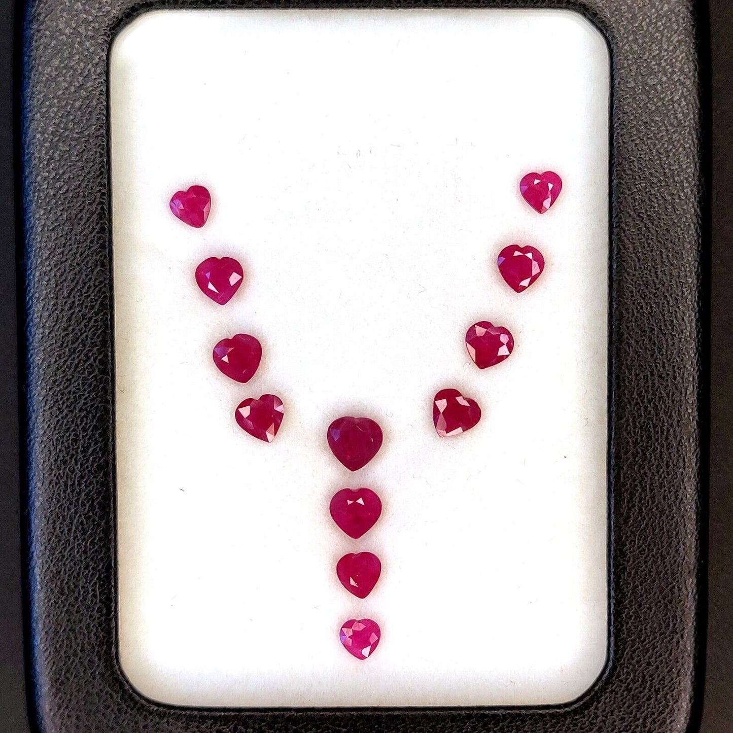 Natural Burma Red Ruby Heart Shape 4mm 2 Pcs Precious Loose Certified Gemstone