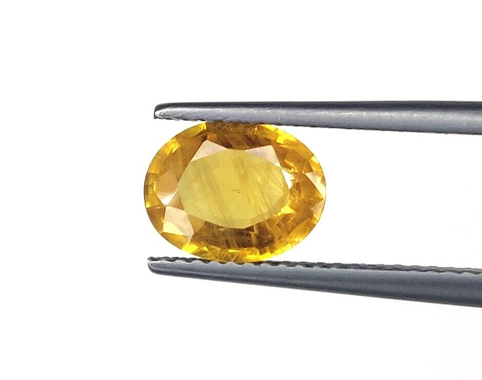 Yellow Sapphire Top Quality Natural 9x7mm Oval Shape Precious Loose Gemstone