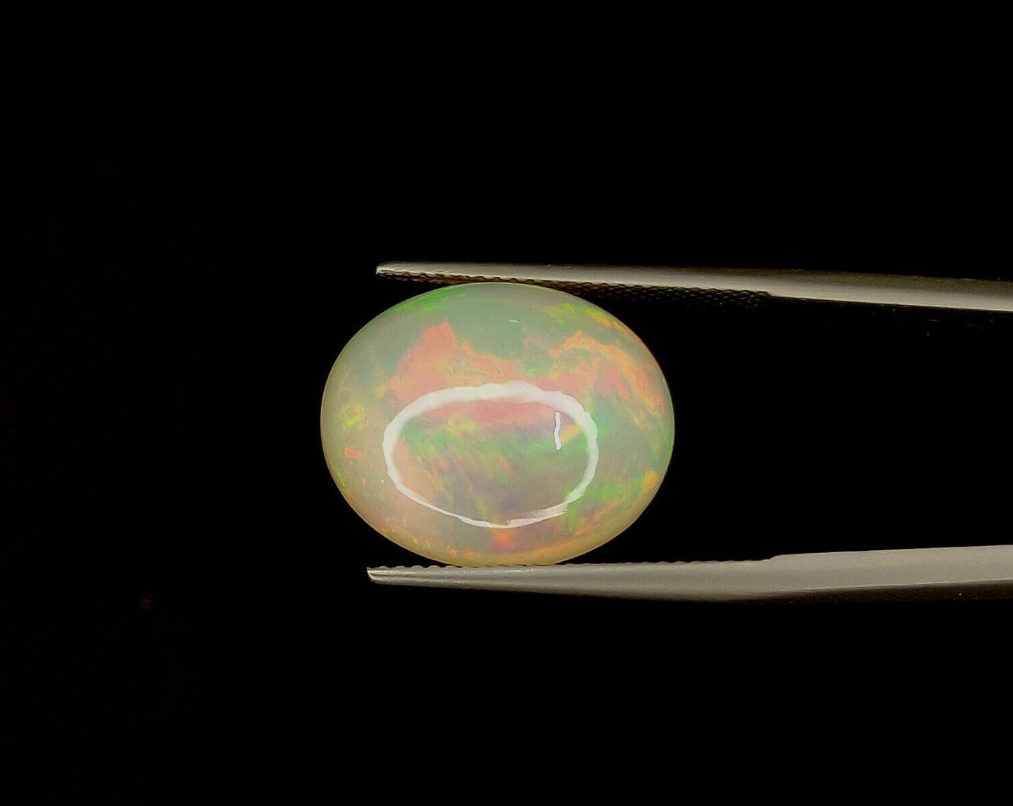 Natural Ethiopian Multi Fire Opal Oval Shape Loose Gemstone For Jewelry Making