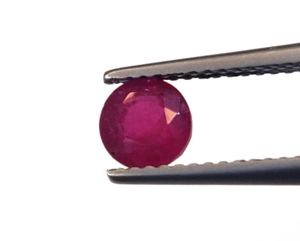 10 Pcs Natural Ruby 5.5mm Round Shape Precious Loose Gemstones For Jewelry