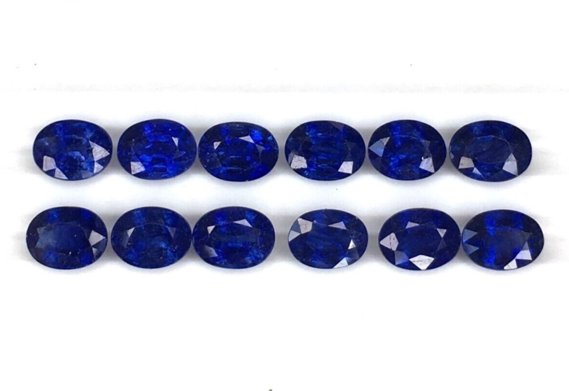 Natural Blue Sapphire 8x6mm Oval Shape Loose Gemstones Precious Certified Stones