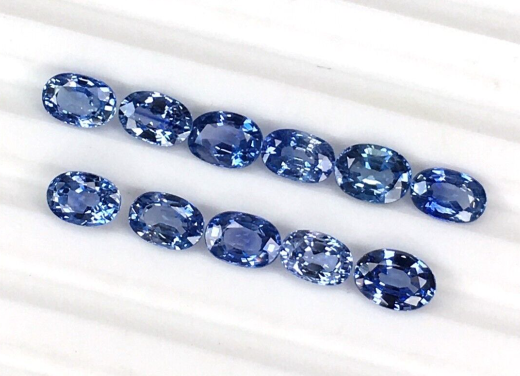 1 Pc Sri Lanka Ceylon Natural Blue Sapphire 6x4mm Oval Top Quality Gemstones