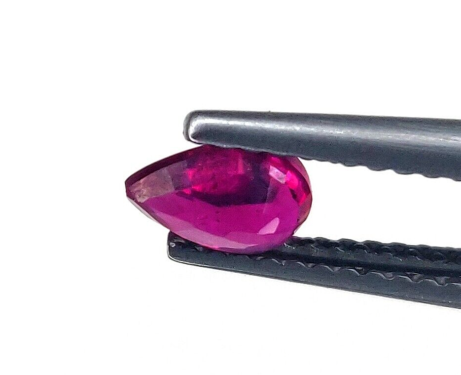 2 Pcs Natural Ruby Top Quality 6x4mm Pear Shape Precious Loose Jewelry Gemstones
