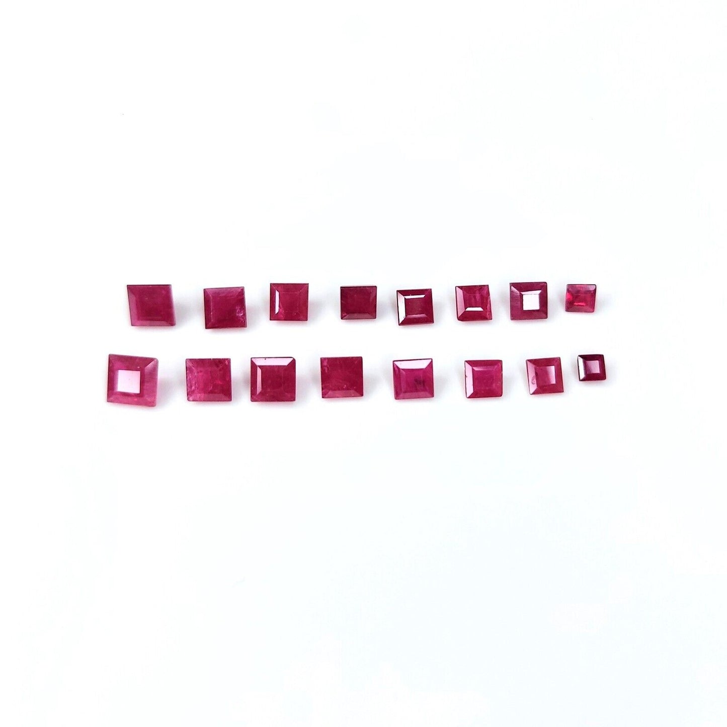 6mm Natural Ruby Square Shape Precious Loose Gemstone | Certified Loose Gemstone