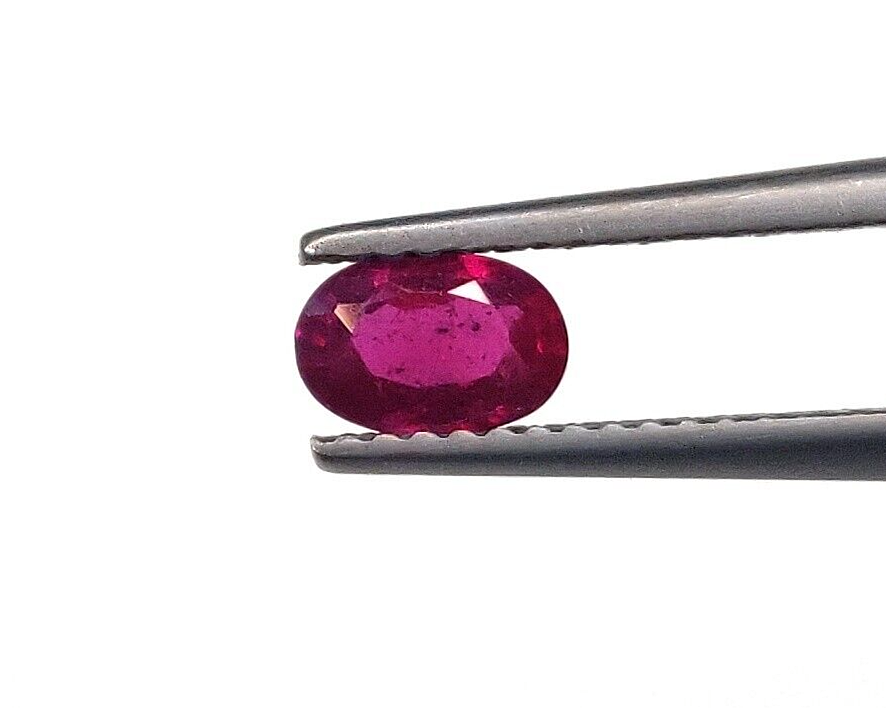 10 Pcs Natural Ruby 6x4mm Oval Shape Precious Loose Gemstones For Jewelry Making