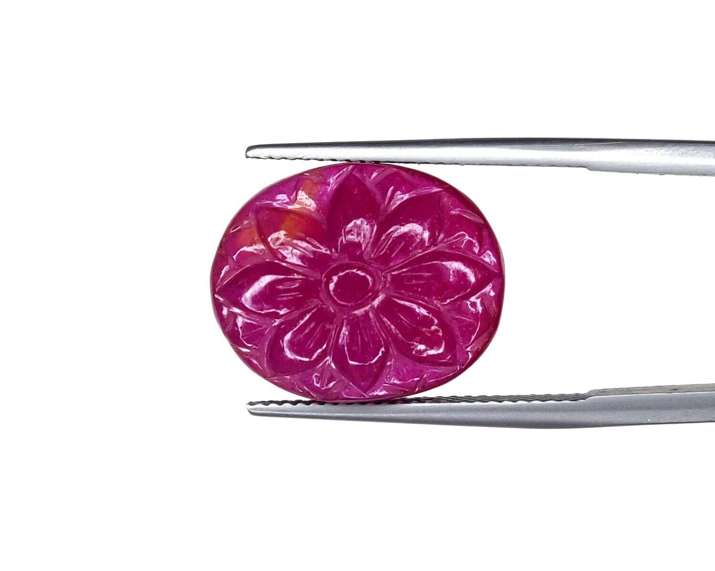 Natural Ruby Oval Pear Heart Fancy Hand Carved Flower Loose Gemstone Cabochons