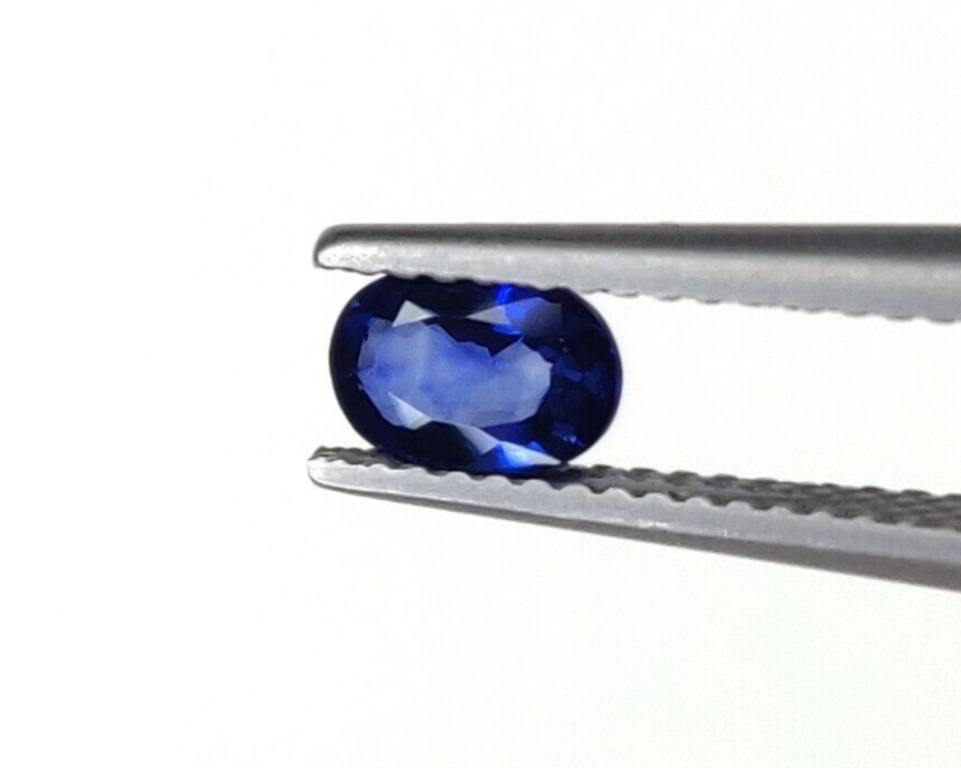 2 Pcs Natural Blue Sapphire 6x4mm Oval Shape Precious Loose Gemstones