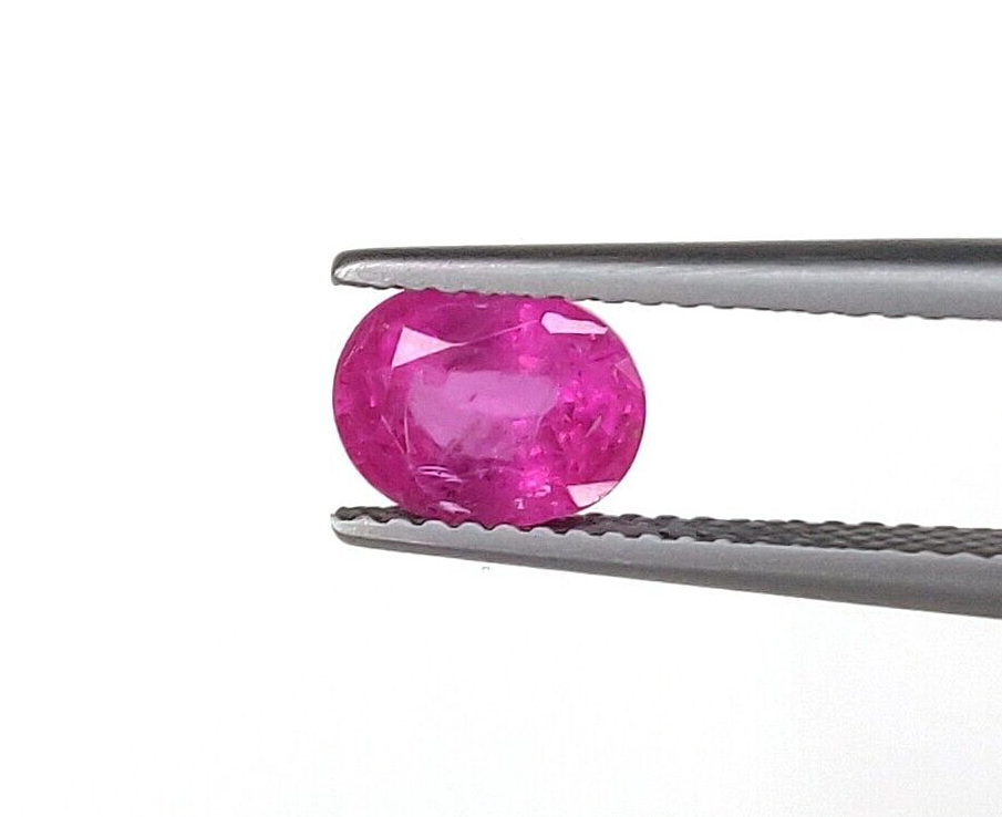 2 Pcs Natural Pink Sapphire 6x4mm Oval Precious Loose Gemstone For Jewelry Gifts
