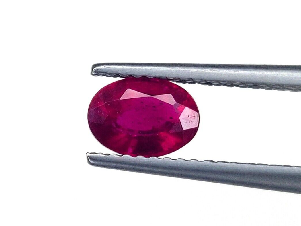 1 Pc Natural Ruby Top Quality 7x5mm Oval Shape Precious Loose Jewelry Gemstones