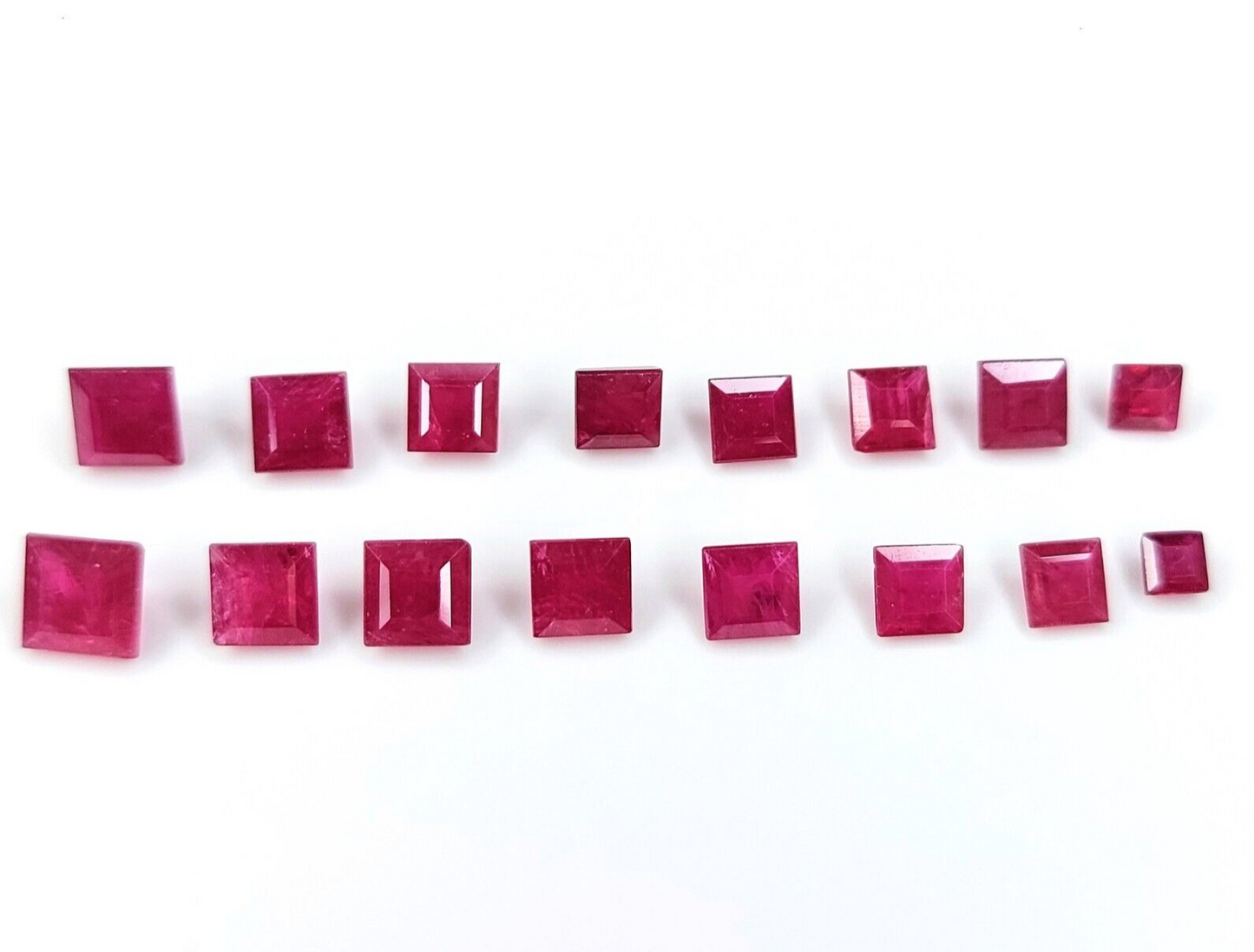 6mm Natural Ruby Square Shape Precious Loose Gemstone | Certified Loose Gemstone