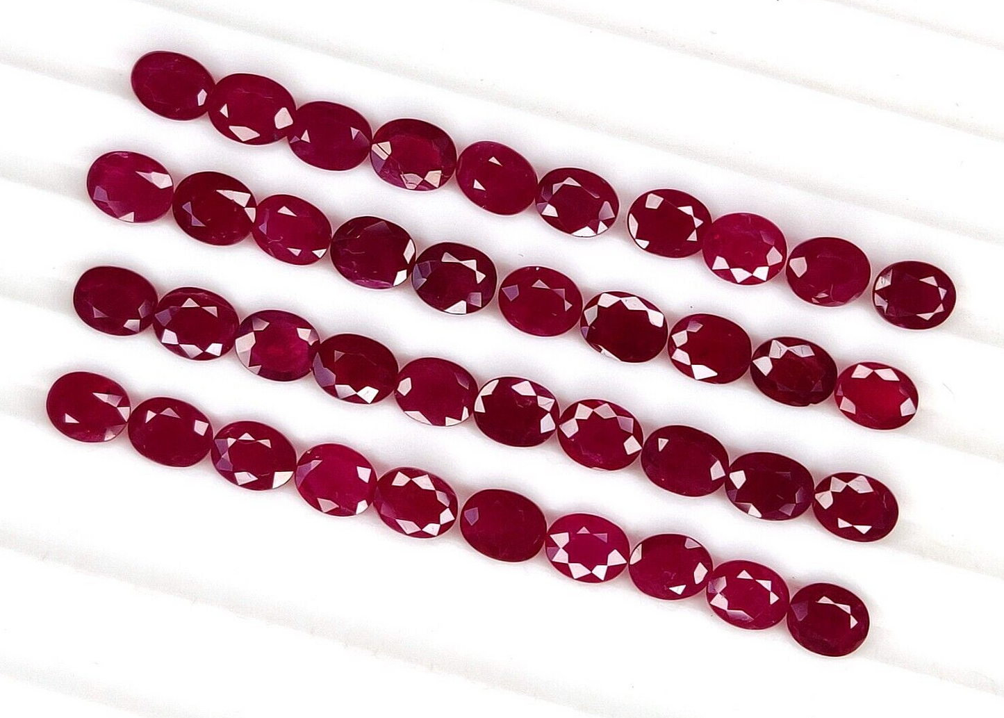 1 Pc Natural Red Ruby Oval Shape 5x4mm Loose Certified Precious Gemstone