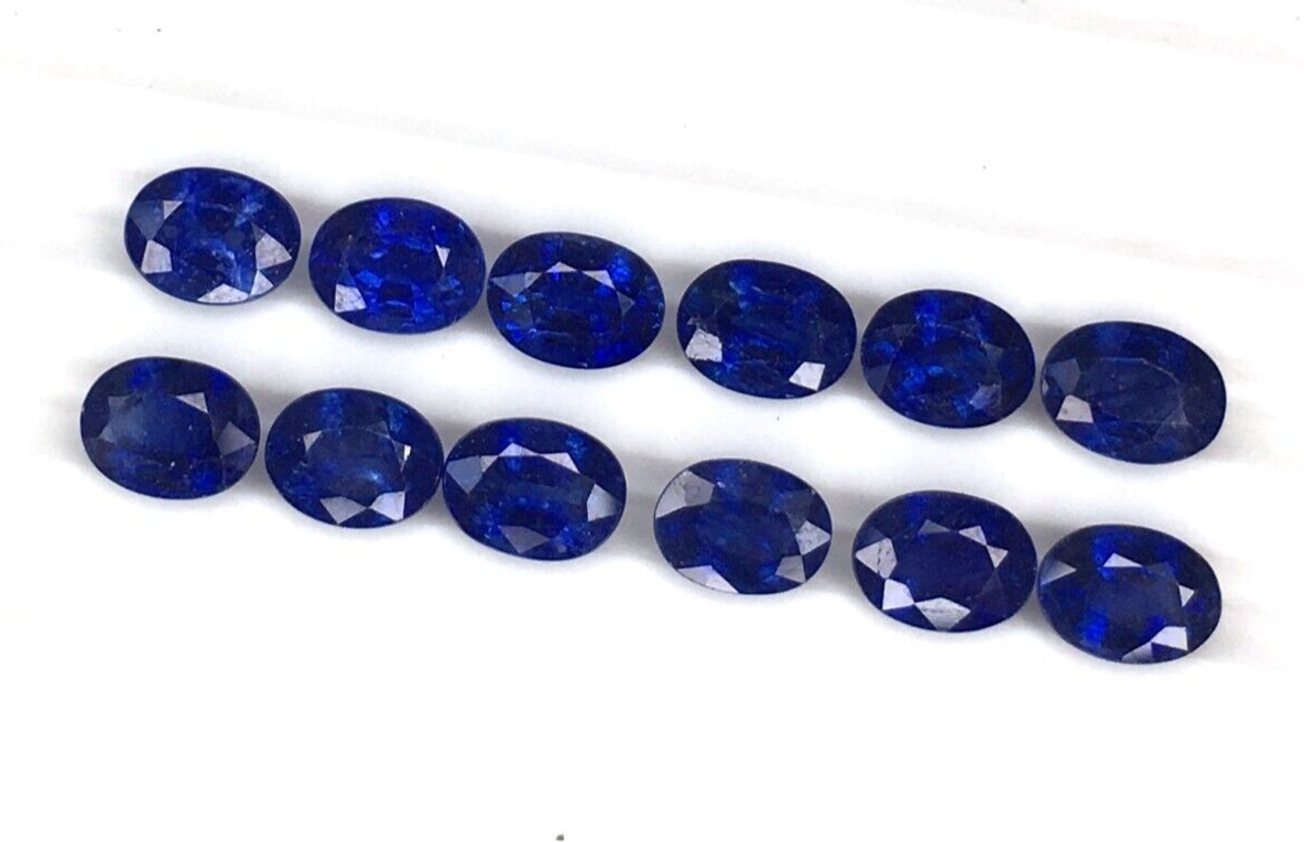 Natural Blue Sapphire 8x6mm Oval Shape Loose Gemstones Precious Certified Stones