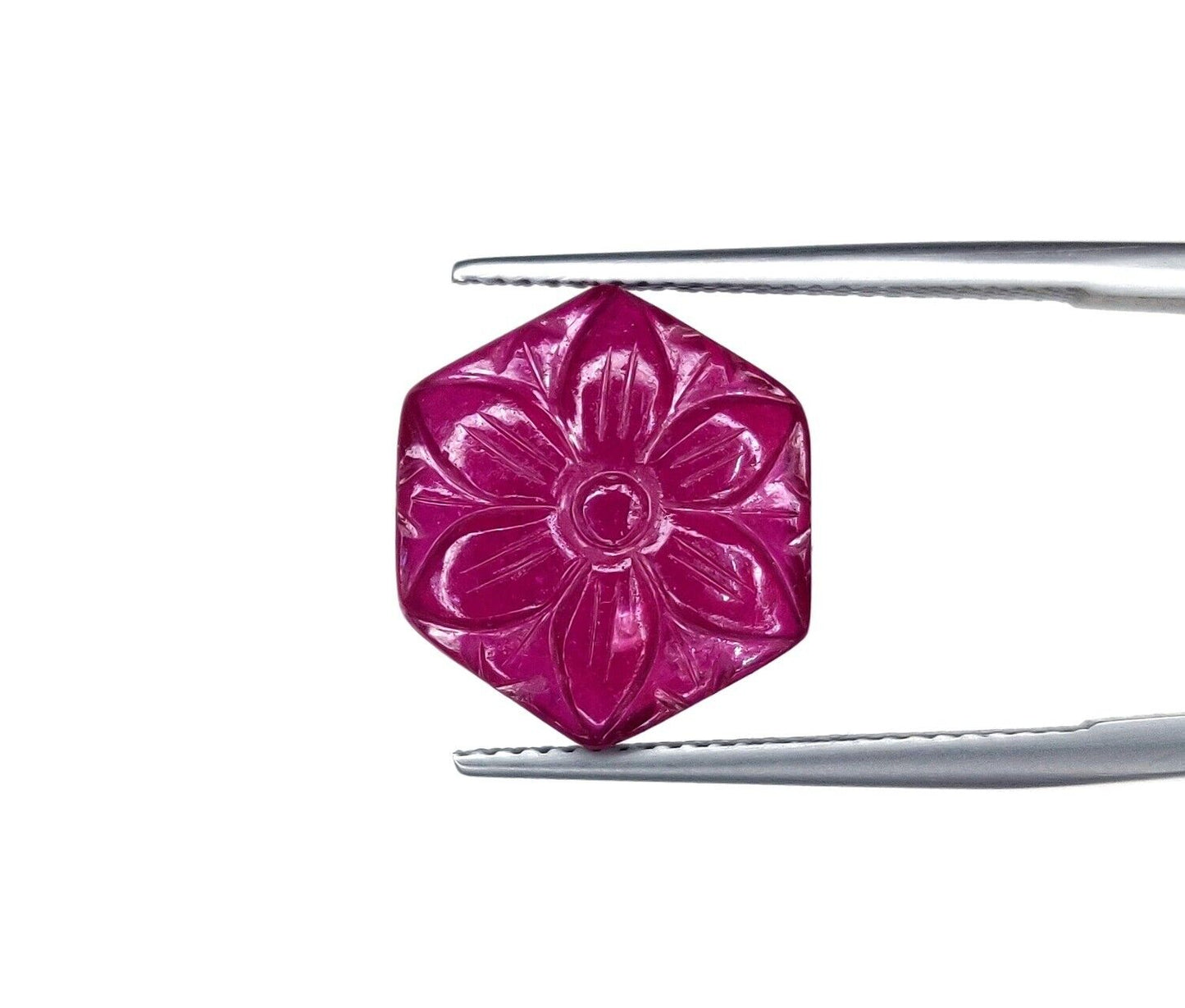 Natural Ruby Oval Pear Heart Fancy Hand Carved Flower Loose Gemstone Cabochons