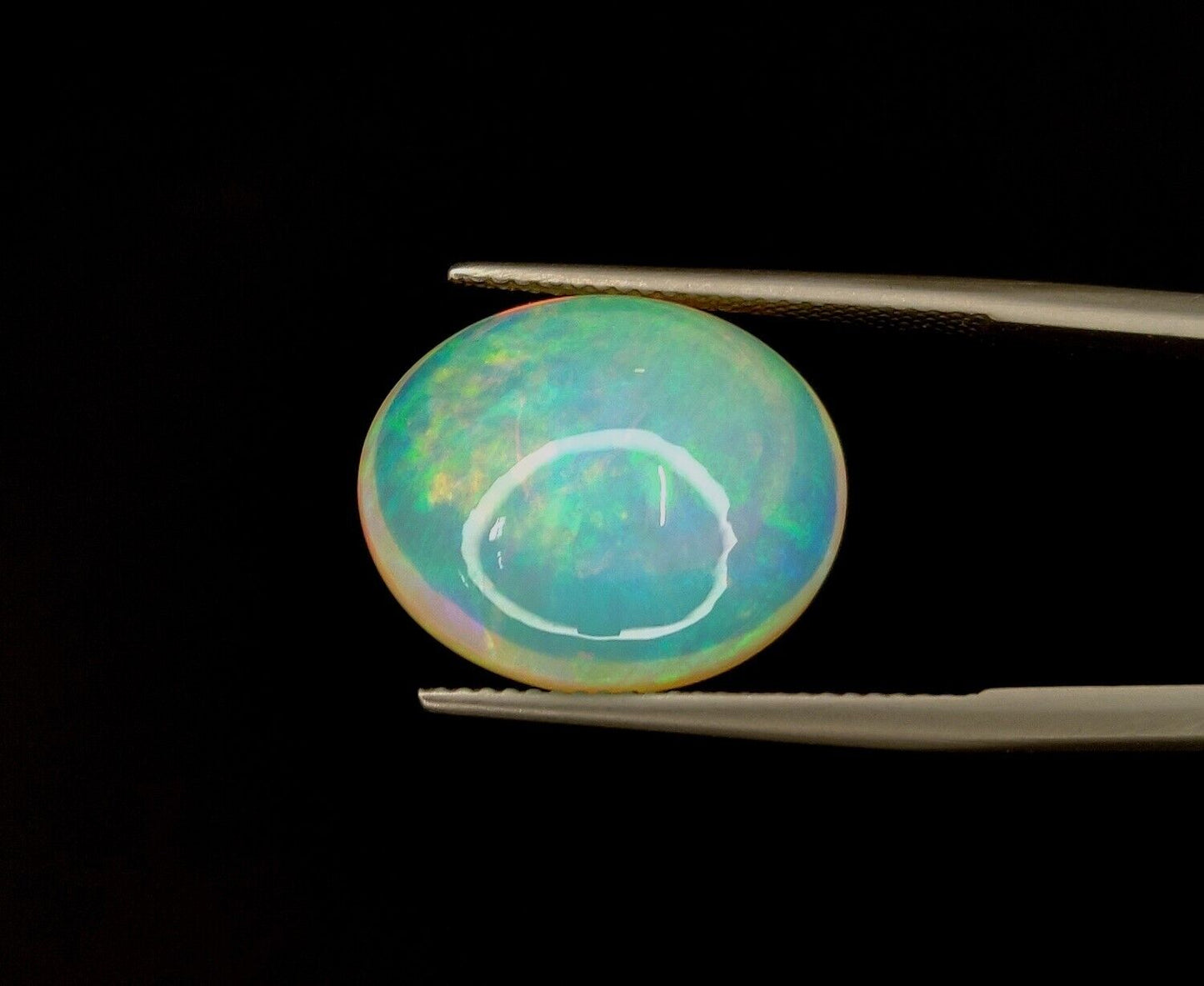 Natural Ethiopian Multi Fire Opal Oval Shape Loose Gemstone For Jewelry Making