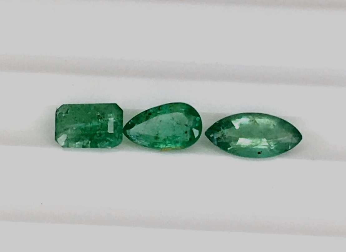 Certified Natural Emerald Mix Size Shape Precious Loose Gemstone | 1.70cts