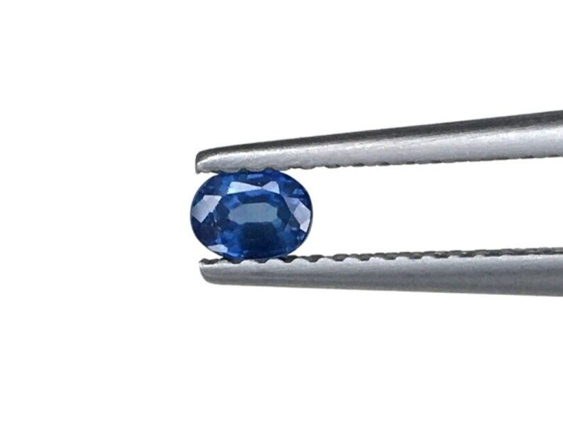 10 Pcs Natural Blue Sapphire 4x3mm Oval Shape Precious Loose Certified Gemstones