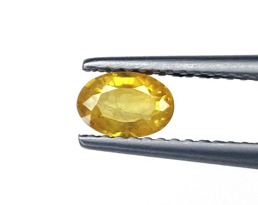 Top Quality Natural Yellow Sapphire 6x4mm Oval Shape Precious Loose Gemstone