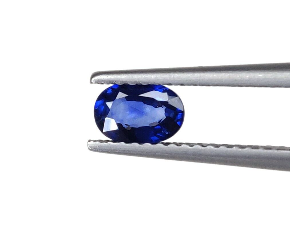 2 Pcs Natural Blue Sapphire 6x4mm Oval Shape Precious Loose Gemstones