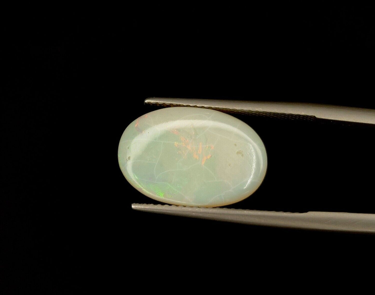Natural Australian Multi Fire Opal Oval Shape Loose Gemstone For Jewelry Making