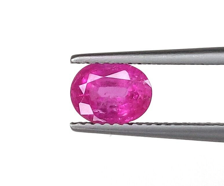 2 Pcs Natural Pink Sapphire 8x6mm Oval Precious Loose Gemstone For Jewelry Gifts