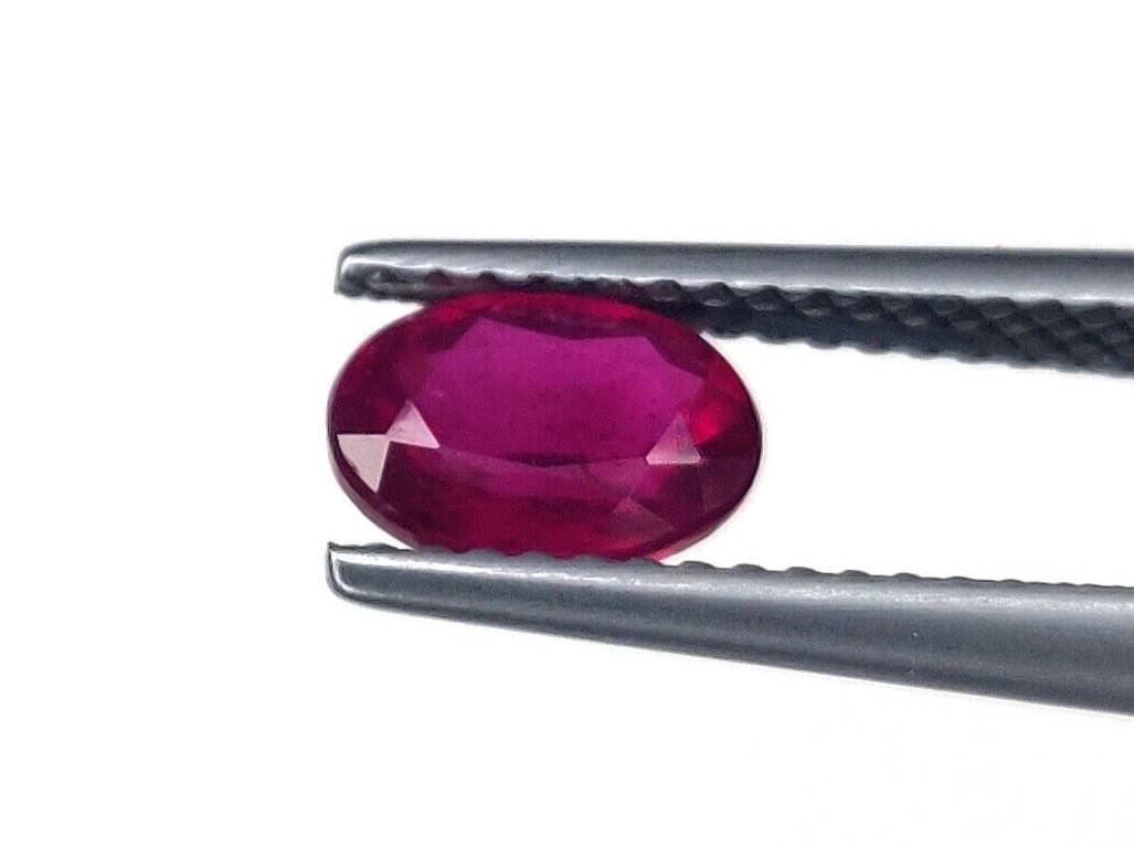 1 Pc Natural Ruby Top Quality 7x5mm Oval Shape Precious Loose Jewelry Gemstones