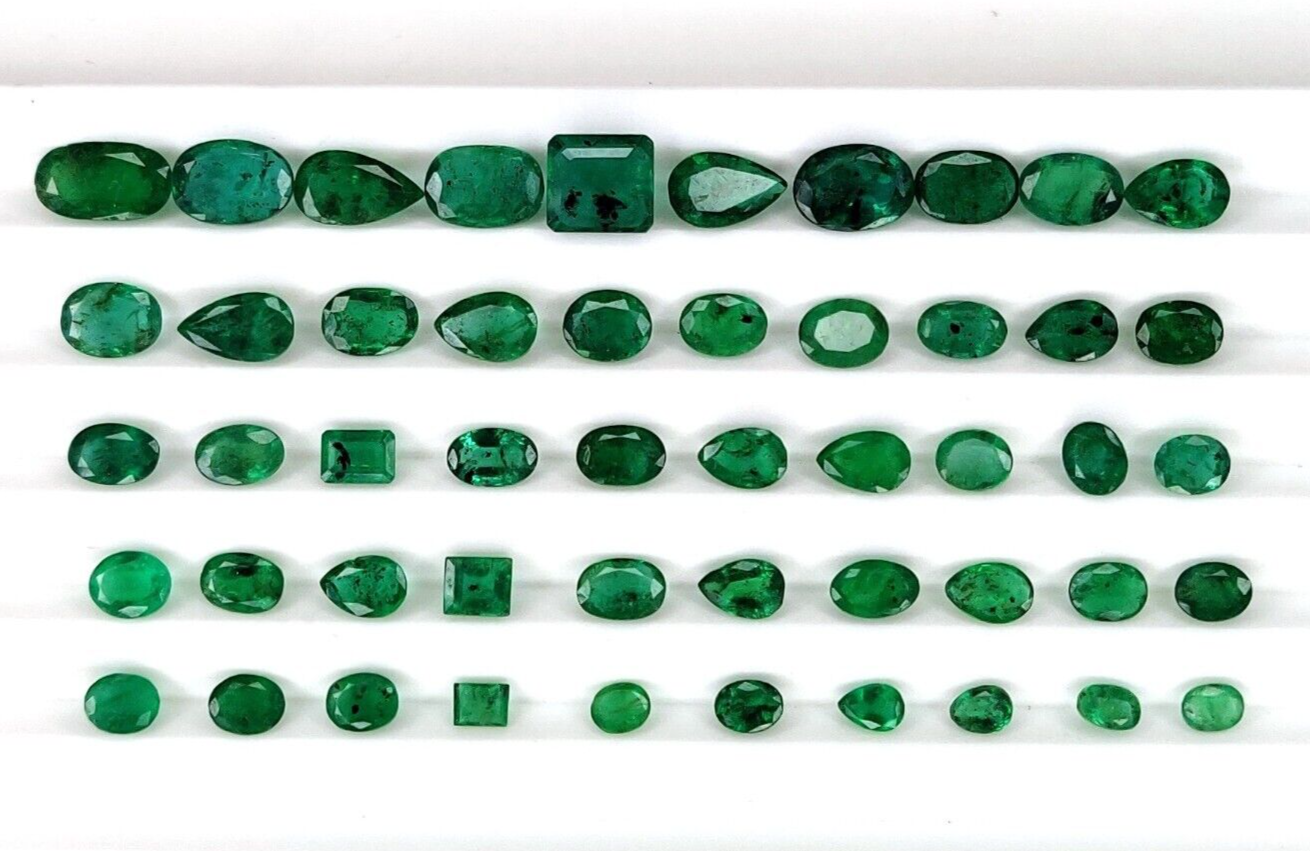 Certified Natural Emerald Mix Precious Loose Gemstones | 82.33cts
