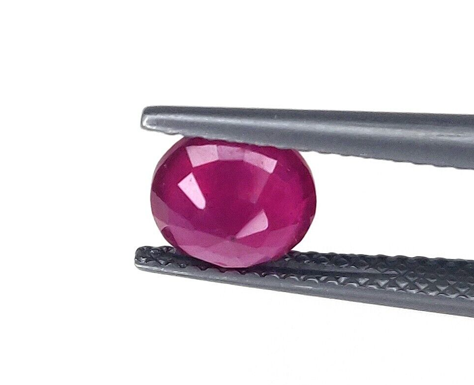 5 Pcs Natural Ruby 7mm Round Shape Precious Loose Gemstones For Jewelry