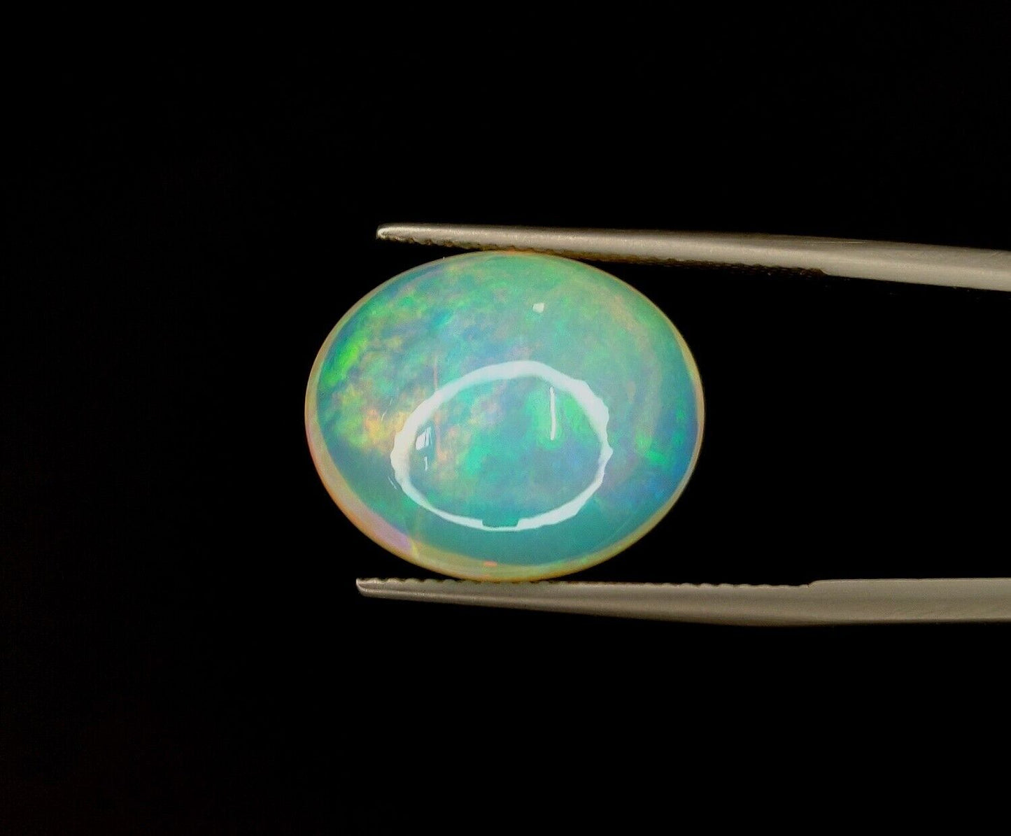 Natural Ethiopian Multi Fire Opal Oval Shape Loose Gemstone For Jewelry Making