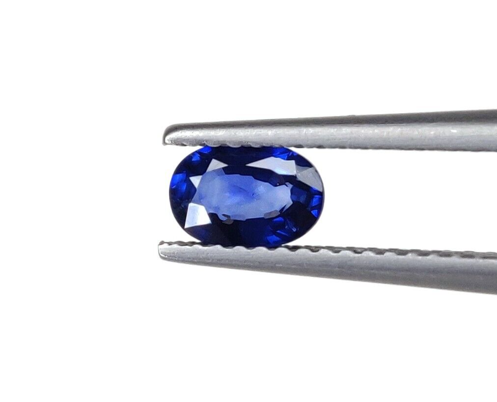 Natural Blue Sapphire 6x4mm Oval Precious Loose Gemstone For Gift Jewelry Making