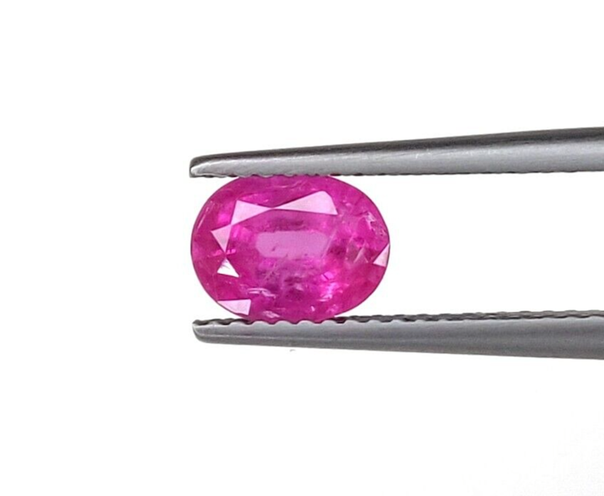 2 Pcs Natural Pink Sapphire 8x6mm Oval Precious Loose Gemstone For Jewelry Gifts
