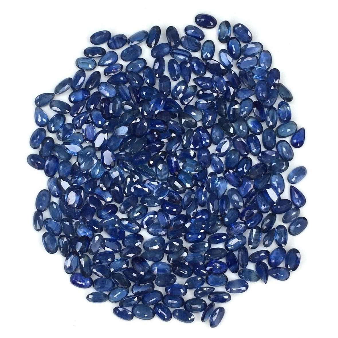 10 Pcs Natural Blue Sapphire 4x3mm Oval Shape Precious Loose Certified Gemstones