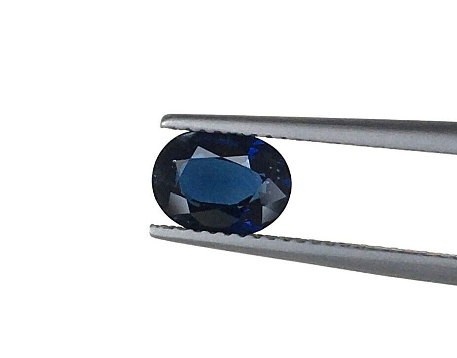 2 Pcs Natural Blue Sapphire 8x6mm Oval Loose Gemstone For Jewelry Making Gifts