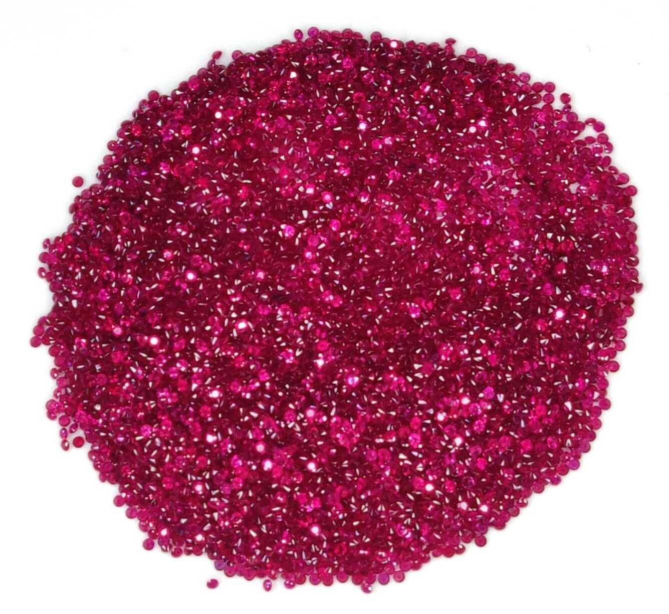 100 Pcs Natural Ruby Round Cut 1.2mm Lot Calibrated Precious Loose Gemstones