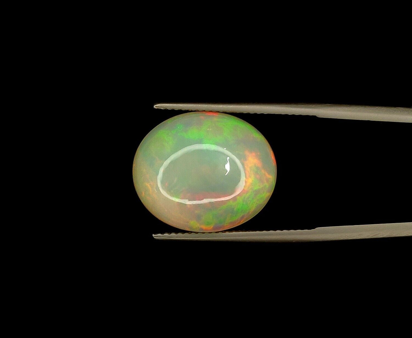 Natural Ethiopian Multi Fire Opal Oval Shape Loose Gemstone For Jewelry Making