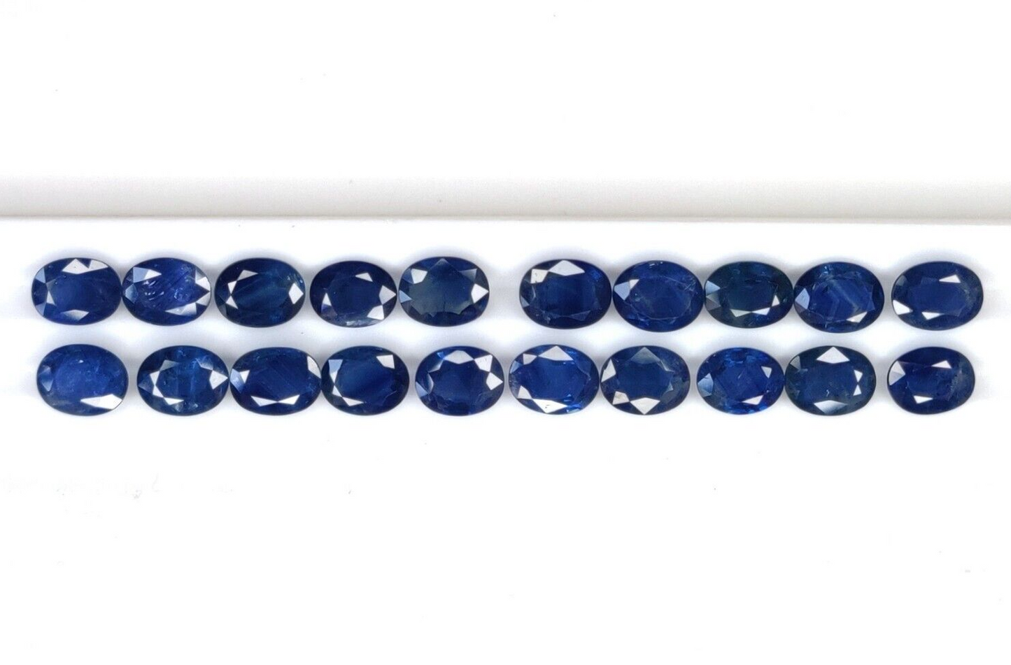 1 Pc Natural Blue Sapphire 9x7mm Oval Loose Gemstone For Jewelry Making Gifts