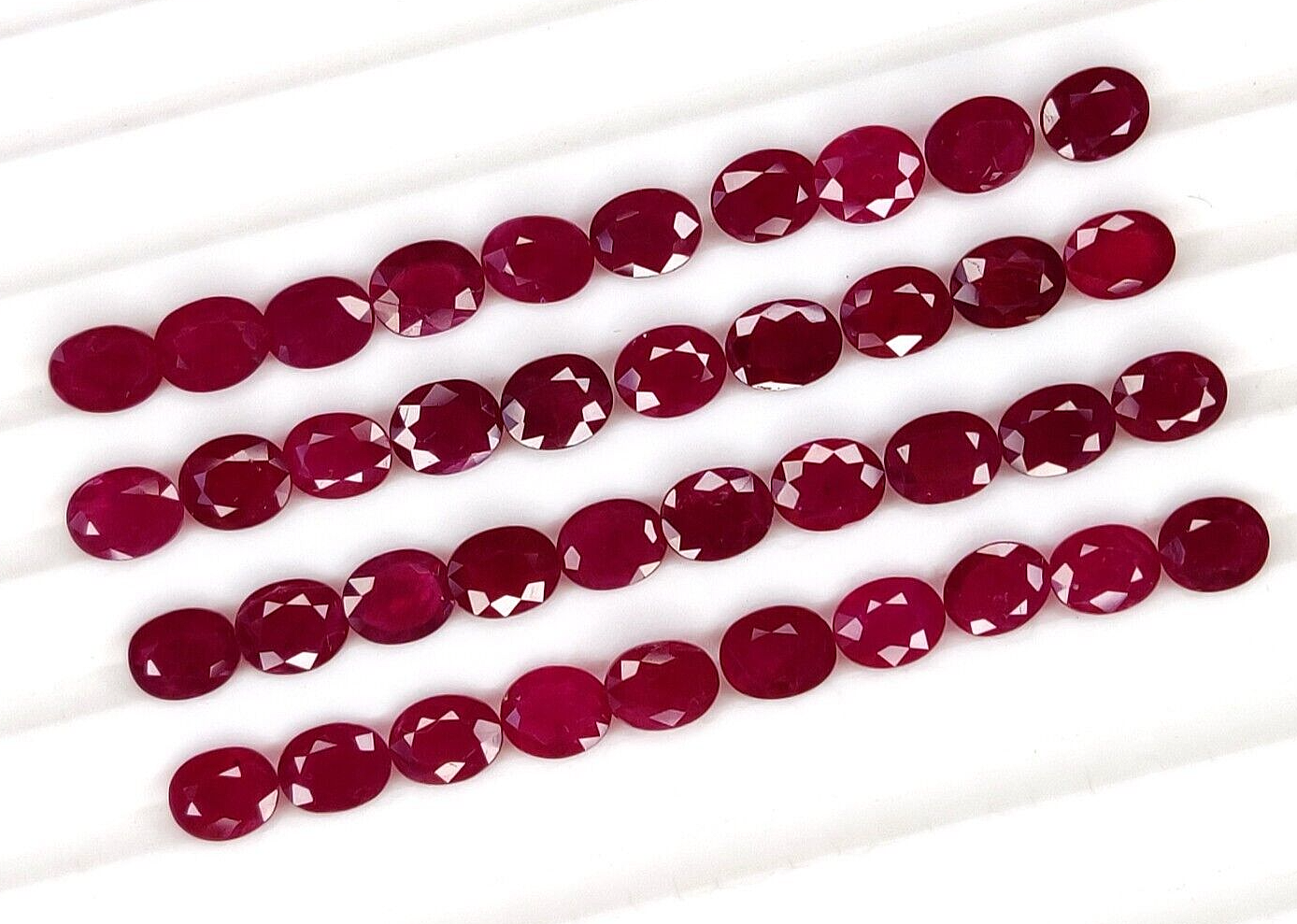 1 Pc Natural Red Ruby Oval Shape 5x4mm Loose Certified Precious Gemstone