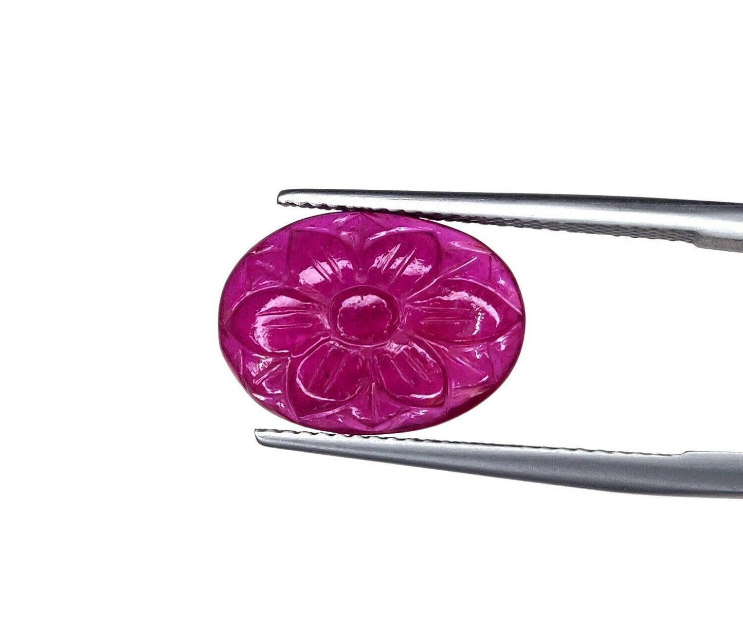 Natural Ruby Oval Pear Heart Fancy Hand Carved Flower Loose Gemstone Cabochons