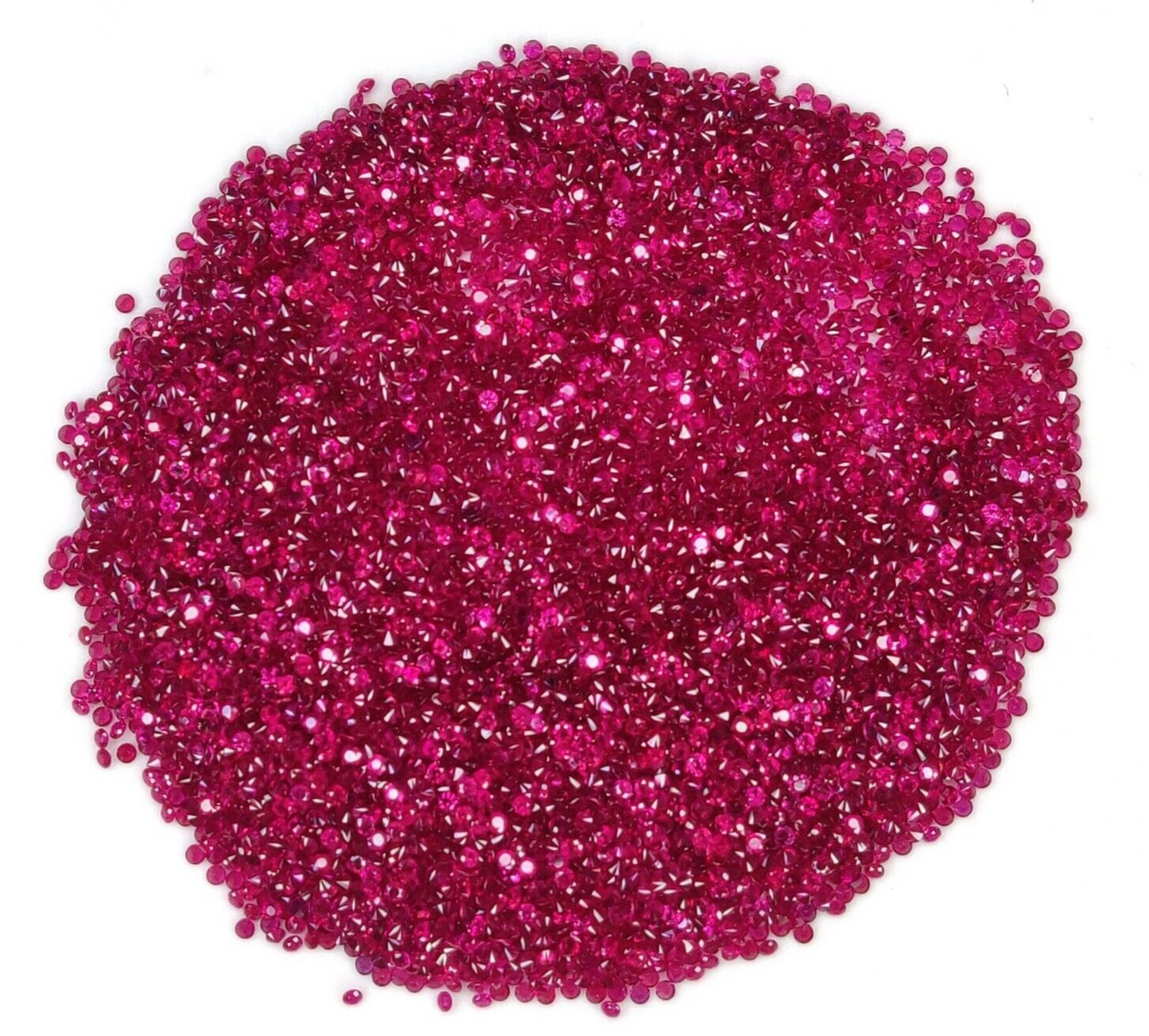 100 Pcs Natural Ruby Round Cut 1.2mm Lot Calibrated Precious Loose Gemstones