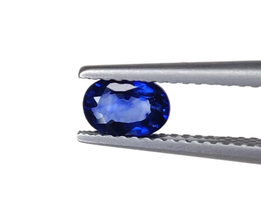 2 Pcs Natural Blue Sapphire 6x4mm Oval Shape Precious Loose Gemstones