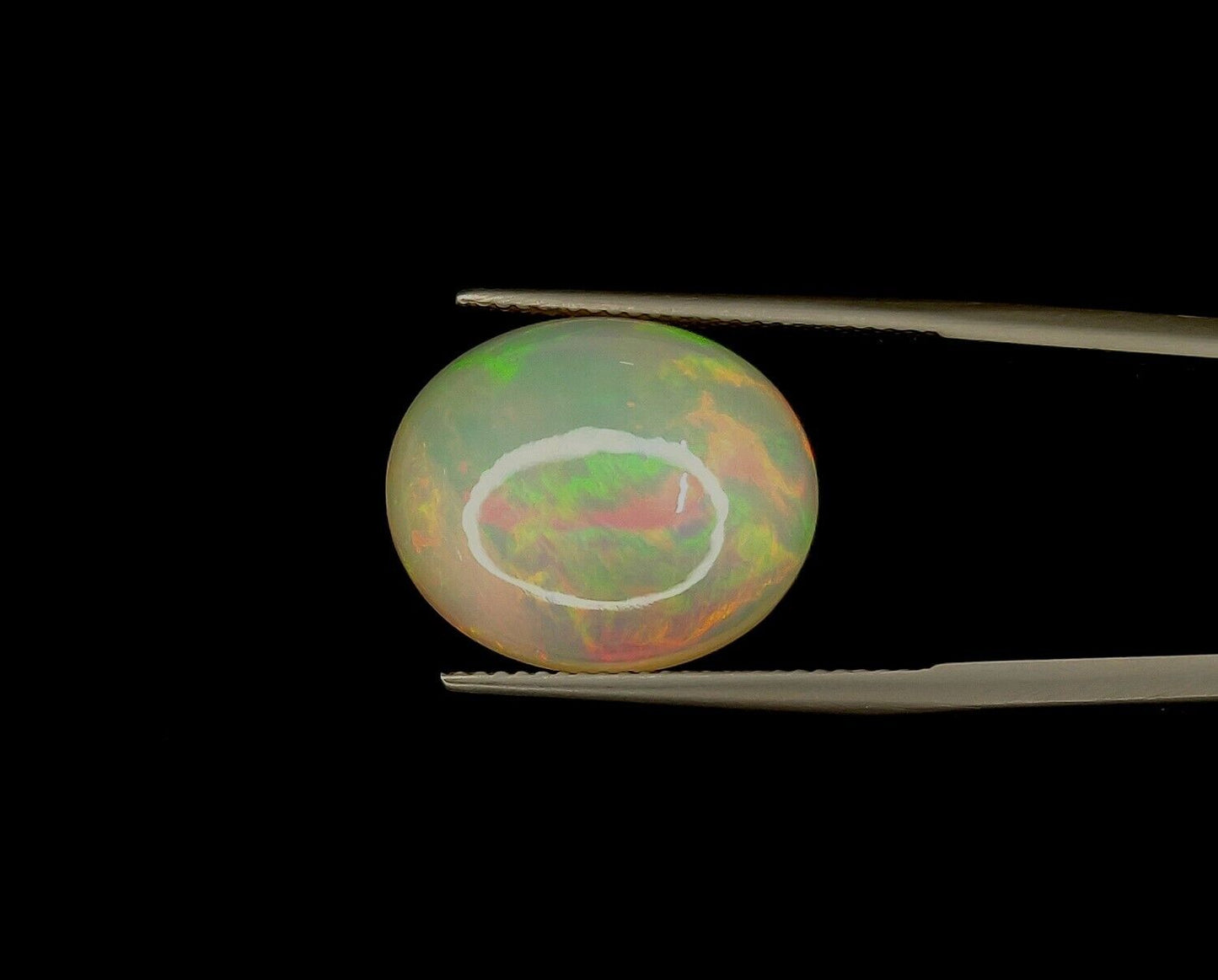 Natural Ethiopian Multi Fire Opal Oval Shape Loose Gemstone For Jewelry Making