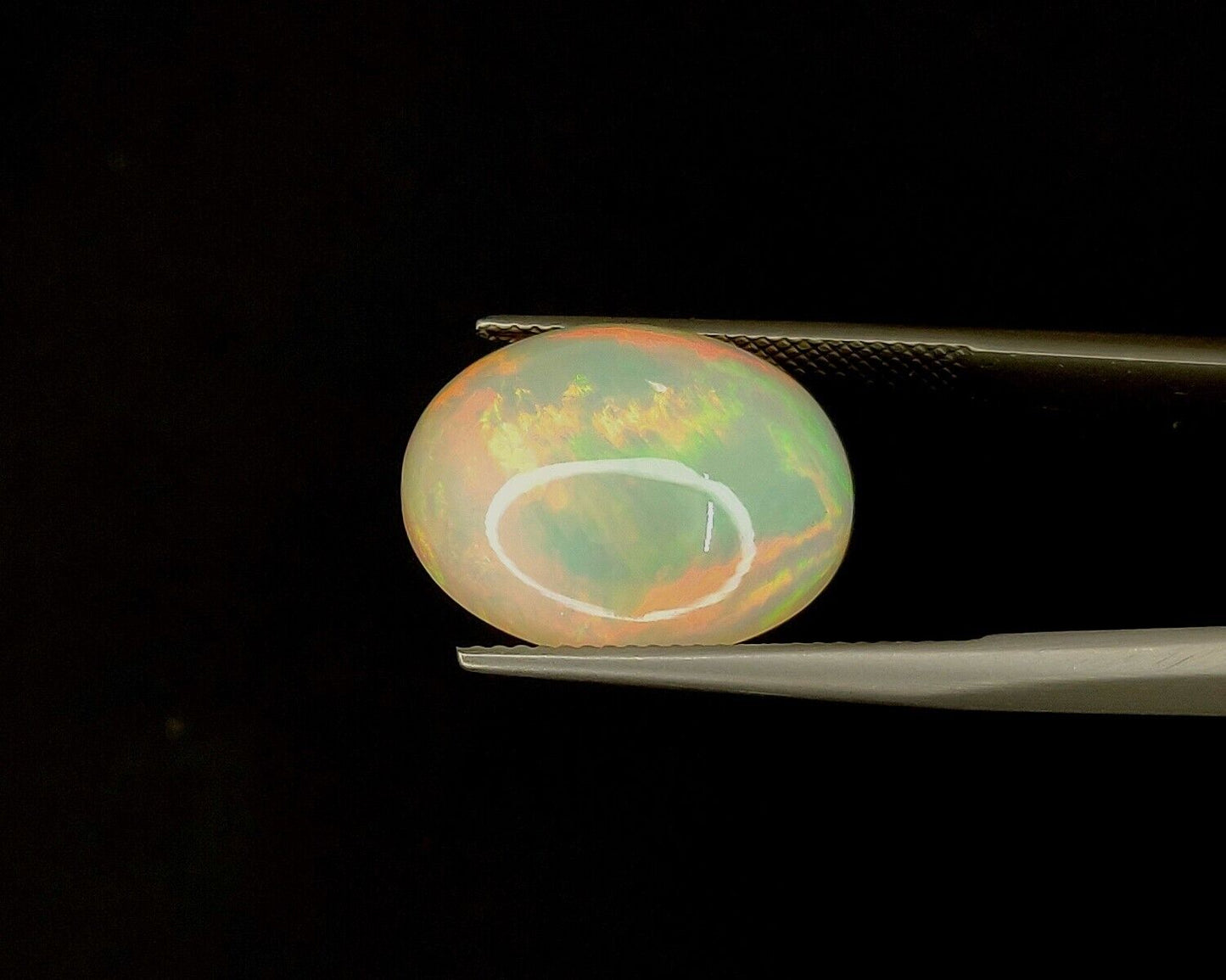 Natural Ethiopian Multi Fire Opal Oval Shape Loose Gemstone For Jewelry Making